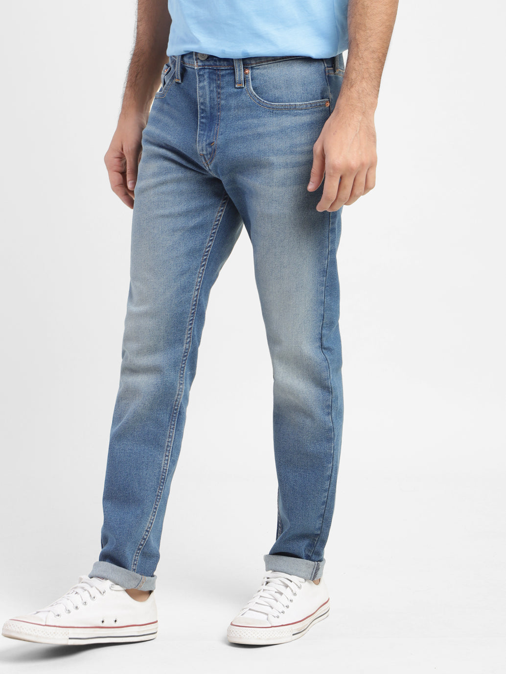Men's 512 Blue Slim Tapered Fit Mid Rise Jeans - 25fd1b94-e2a3-4a0e-8ee2-6eed2bc5730c View