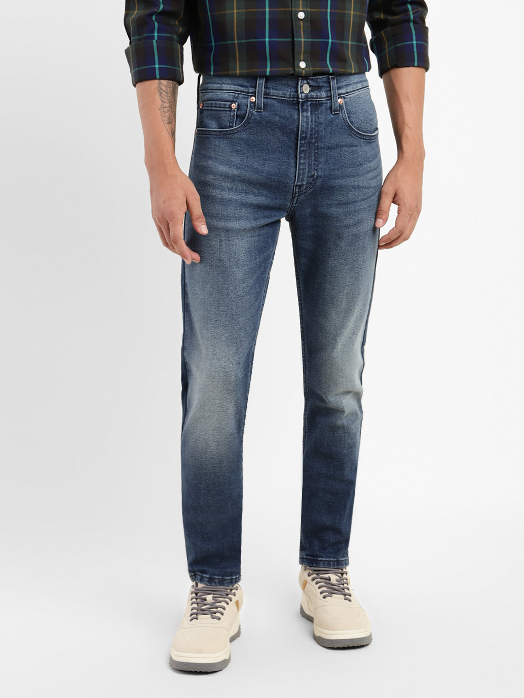 Men's 512 Blue Slim Tapered Fit Mid Rise Jeans - 56e0e85c-efc2-4cb0-9d26-c04a55447cce View