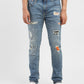 Men's 512 Blue Slim Tapered Fit Mid Rise Jeans - 7bc163a2-786a-4192-afa2-a89b422a7c6a View