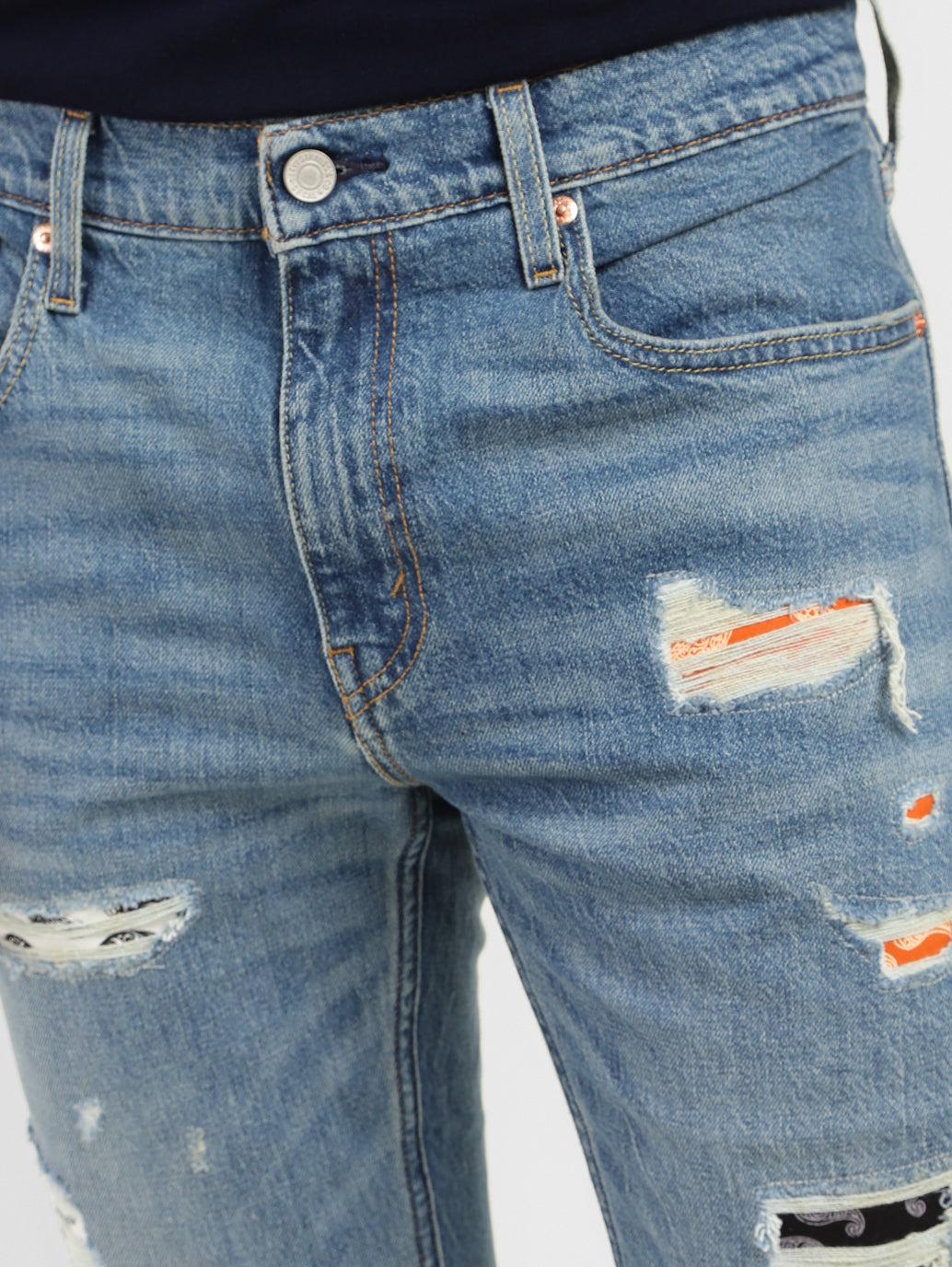 Men's 512 Blue Slim Tapered Fit Mid Rise Jeans - c0e6adcd-2251-44c6-8398-5e392fae1204 View