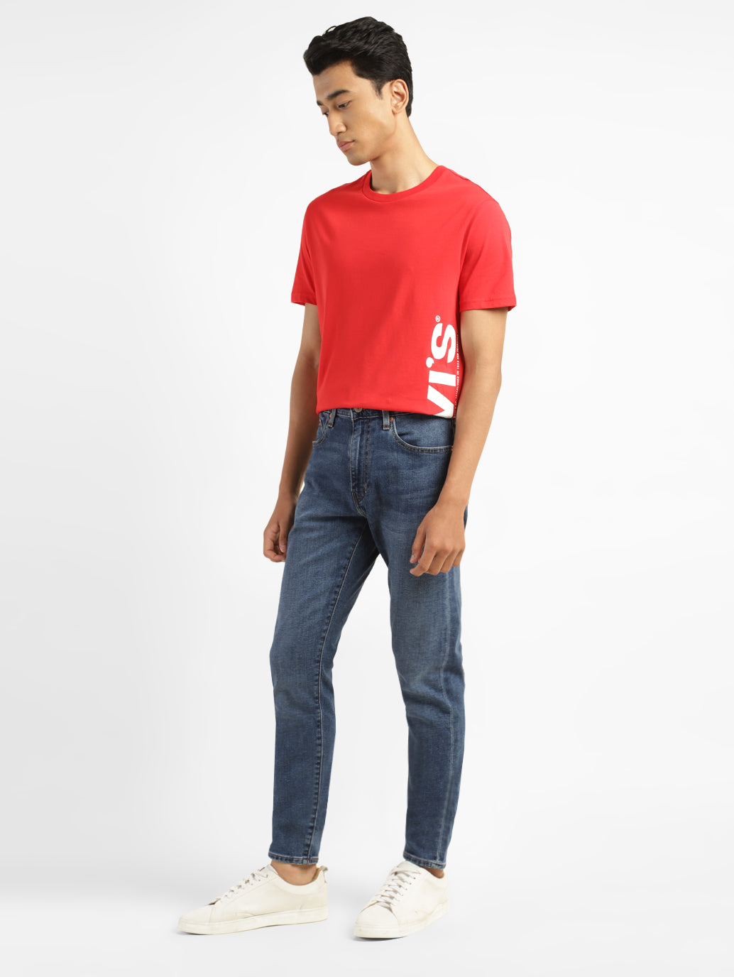 Men's 512 Blue Slim Tapered Fit Mid Rise Jeans - b41c584d-13d6-4ba7-adff-27c25d3c0a9d View