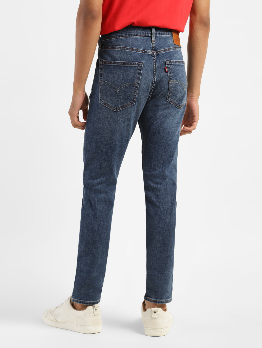 Men's 512 Blue Slim Tapered Fit Mid Rise Jeans - b5688923-9b0c-4503-9a29-c5aebf167218 View