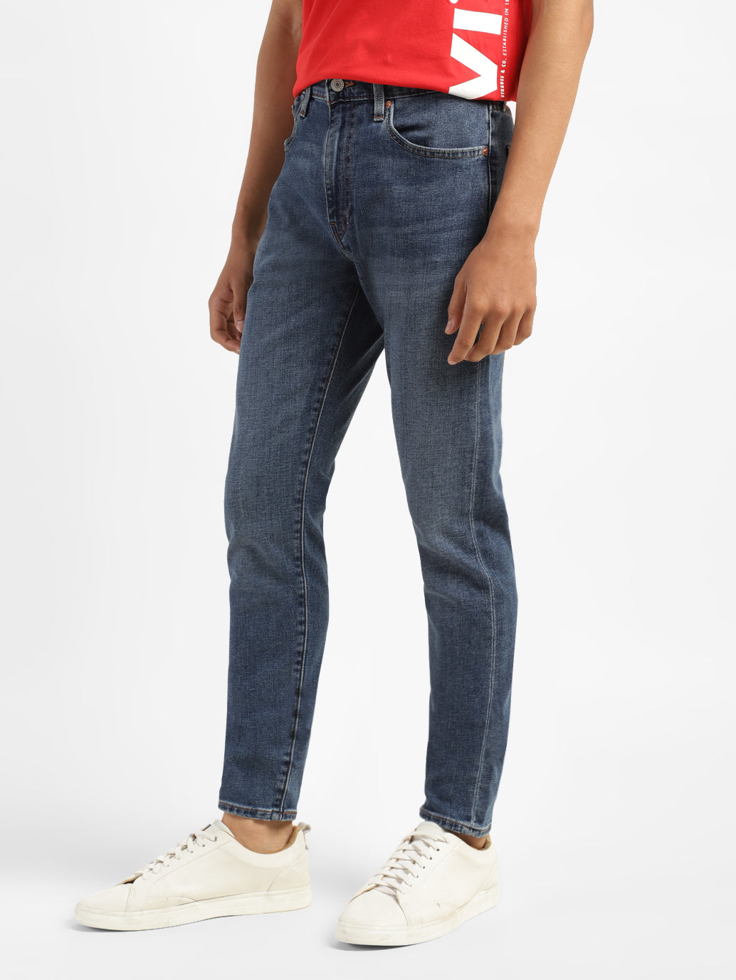 Men's 512 Blue Slim Tapered Fit Mid Rise Jeans - 454b51a3-25a7-4f8a-8e92-bb810f4470dc View