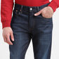 Men's 512 Blue Slim Tapered Fit Mid Rise Jeans - Frontdetails View