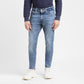 Men's 512 Blue Slim Tapered Fit Mid Rise Jeans - Front View
