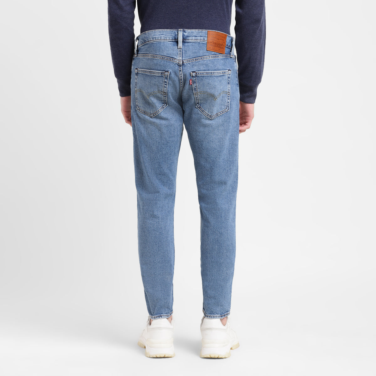 Men's 512 Blue Slim Tapered Fit Mid Rise Jeans - Back View
