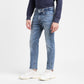 Men's 512 Blue Slim Tapered Fit Mid Rise Jeans - Side View