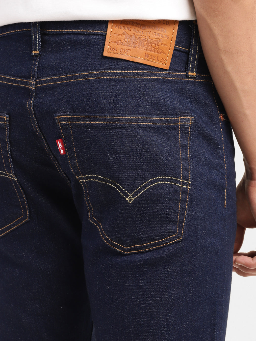 Men's 512 Blue Slim Tapered Fit Mid Rise Jeans - fdcea1d2-318a-4aac-85bf-b15d6219ac62 View