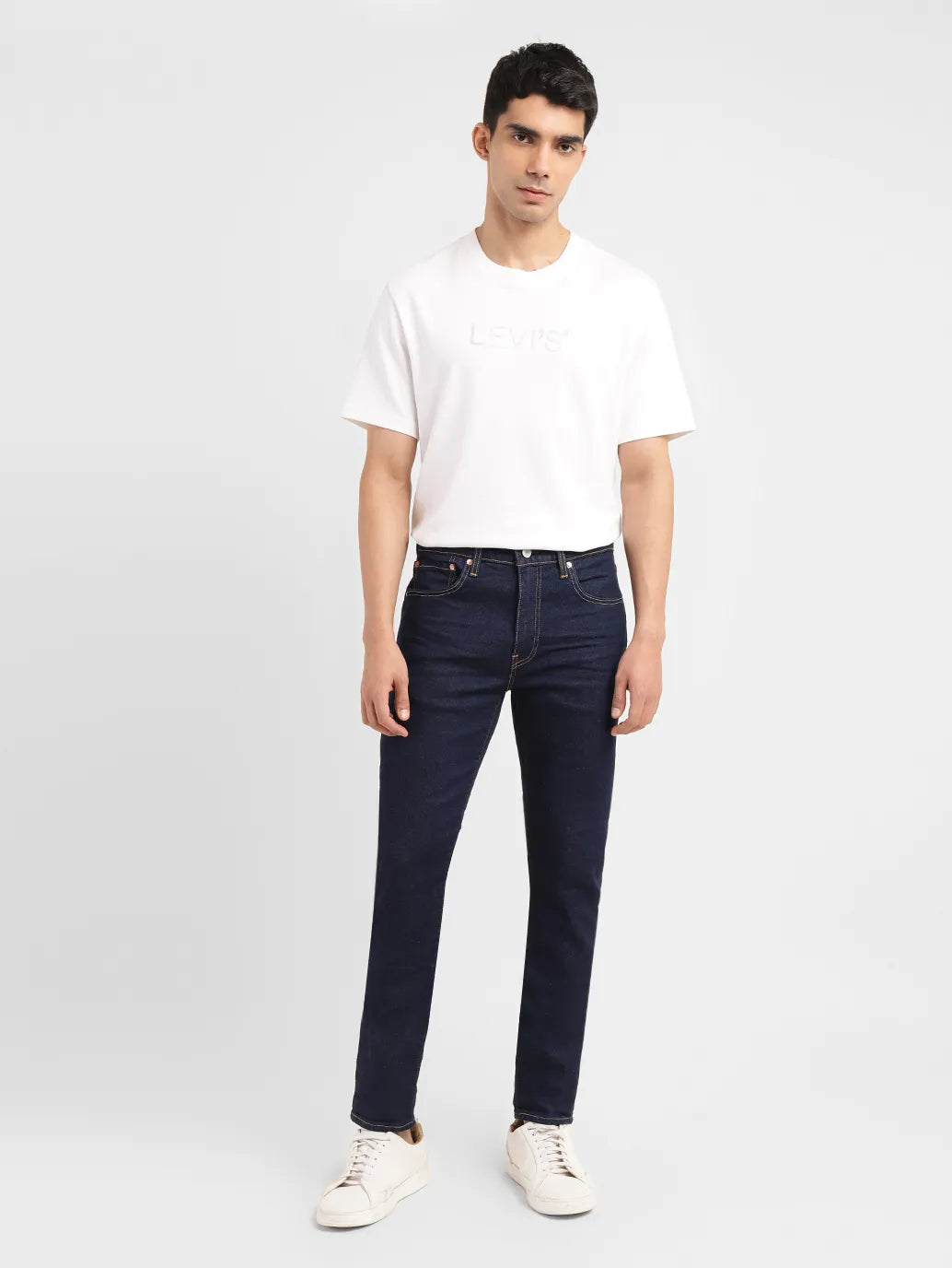 Men's 512 Blue Slim Tapered Fit Mid Rise Jeans - 9e5d8dbb-6fa1-422f-a13c-a40b83129393 View