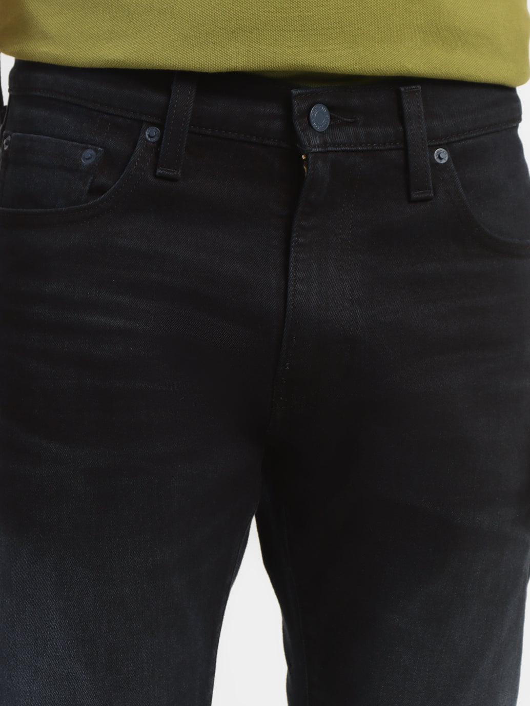 Men's 512 Blue Slim Tapered Fit Mid Rise Jeans - FrontDetails View