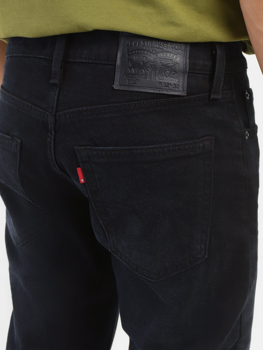 Men's 512 Blue Slim Tapered Fit Mid Rise Jeans - BackDetails View