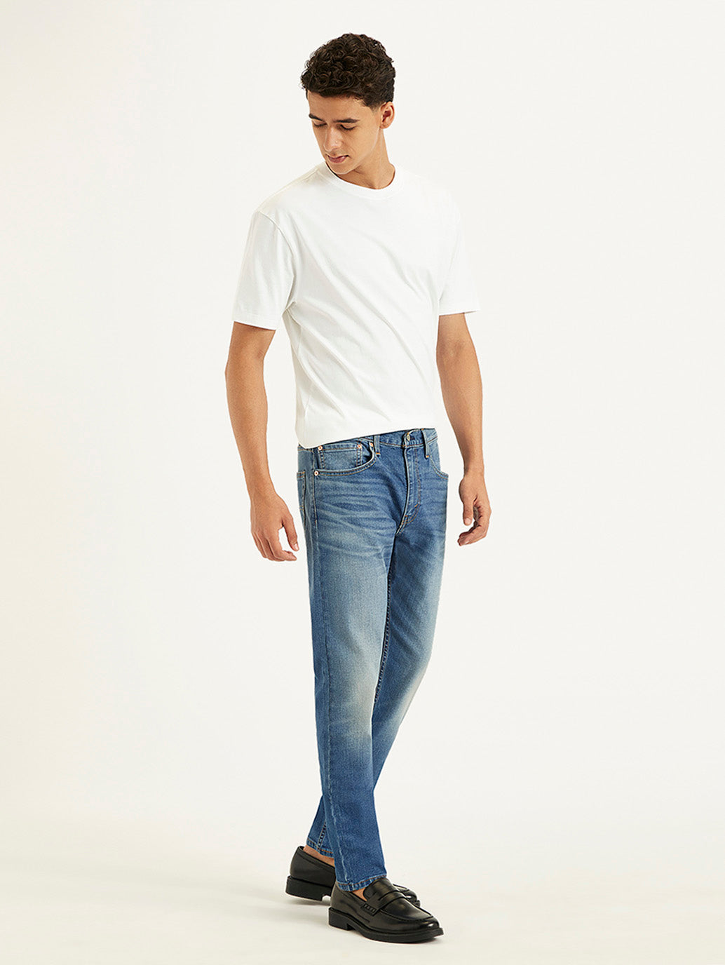 Men's 512 Blue Slim Tapered Fit Mid Rise Jeans