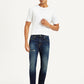 Men's 512 Navy Blue Slim Tapered Fit Mid Rise Jeans - Front View