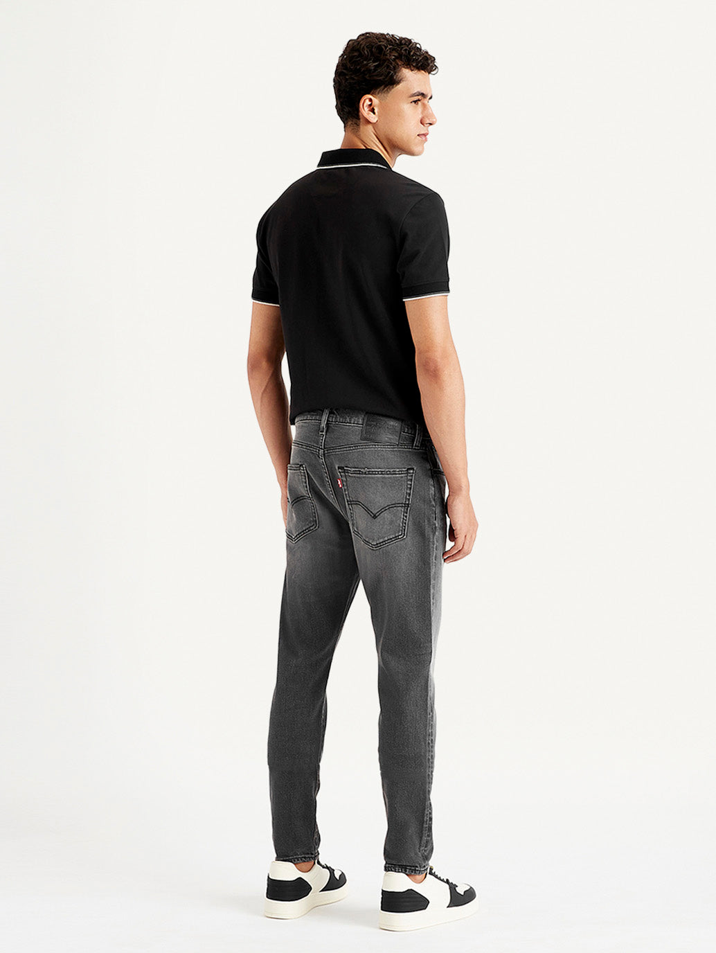 Men's 512 Charcoal Grey Slim Tapered Fit Mid Rise Jeans - Back View
