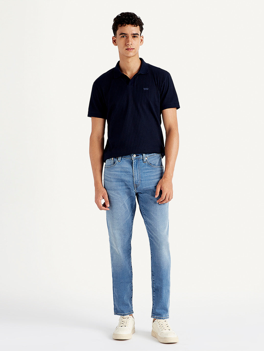 Men's 512 Blue Slim Tapered Fit Mid Rise Jeans - 77093720-35da-4016-a674-1a8796cbaf42 View
