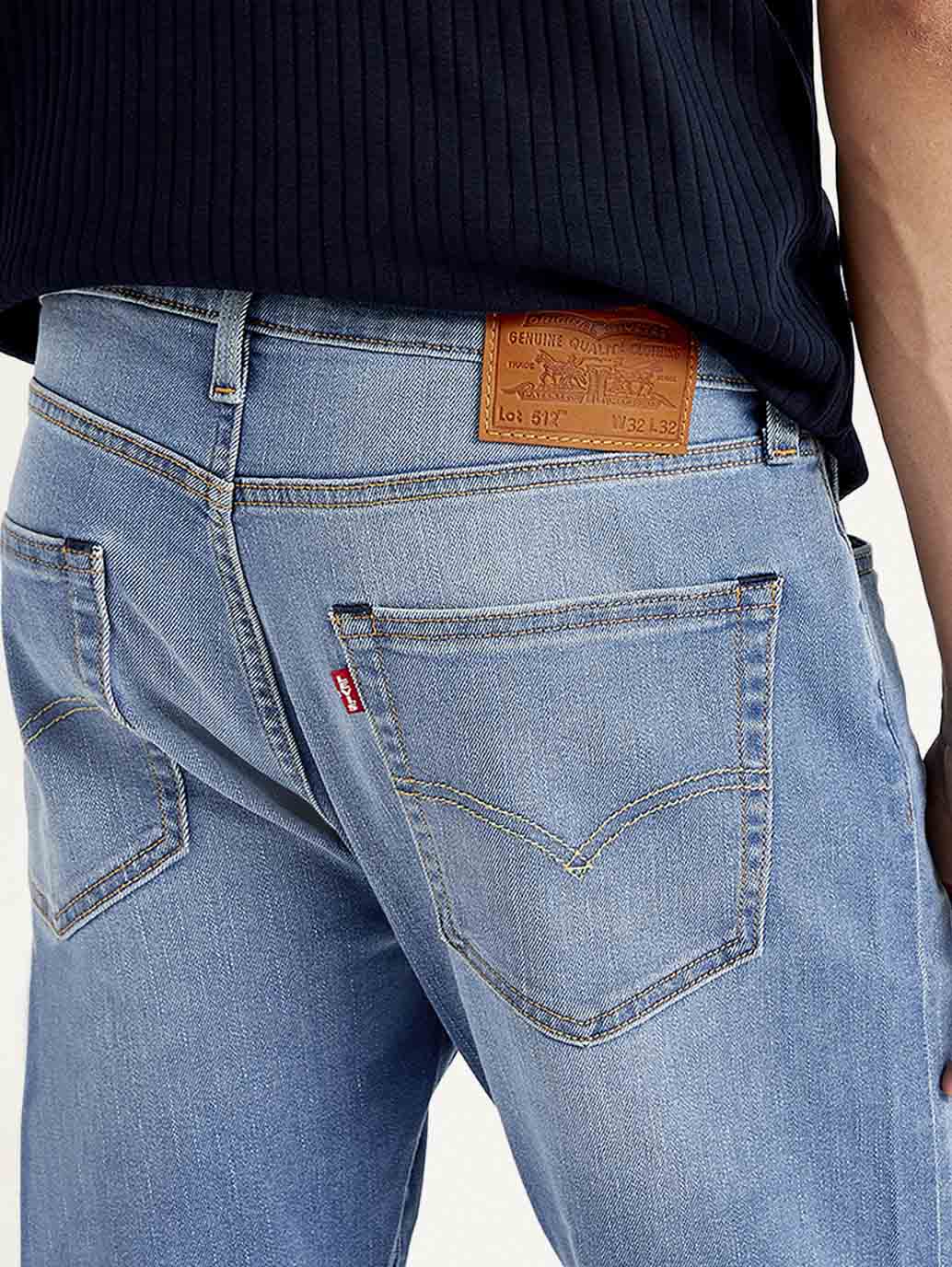 Men's 512 Blue Slim Tapered Fit Mid Rise Jeans - bc45508a-e663-431f-86af-2303dfb8b7b8 View