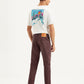 Men's 512 Brown Slim Tapered Fit Mid Rise Jeans - Back View