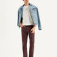 Men's 512 Brown Slim Tapered Fit Mid Rise Jeans - Styleshot View