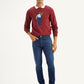 Men's 512 Blue Slim Tapered Fit Mid Rise Jeans - Front View