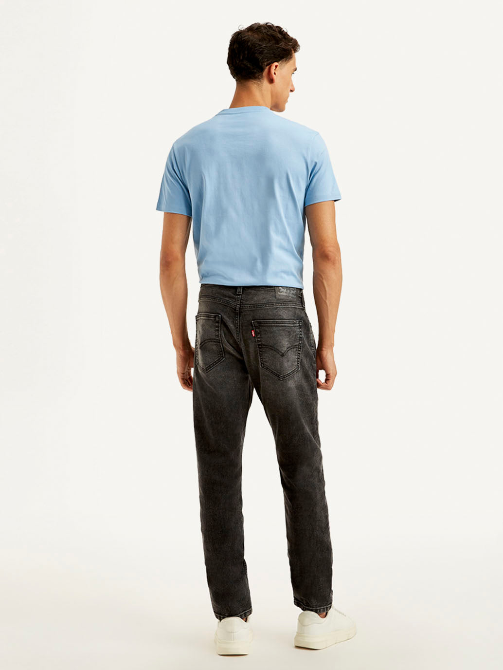 Men's 512 Charcoal Grey Slim Tapered Fit Mid Rise Jeans - Back View