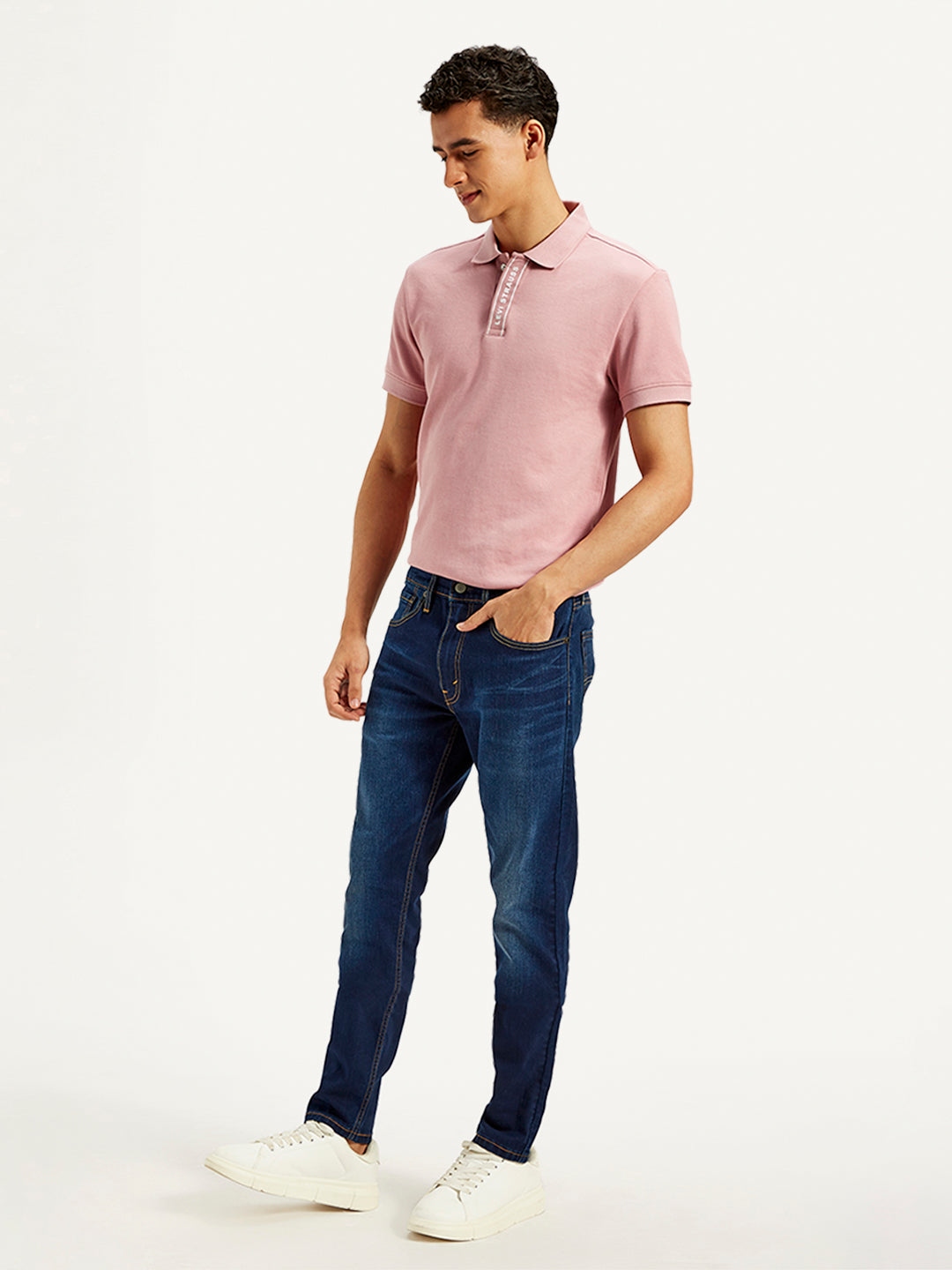 Men's 512 Blue Slim Tapered Fit Mid Rise Jeans - 20 View