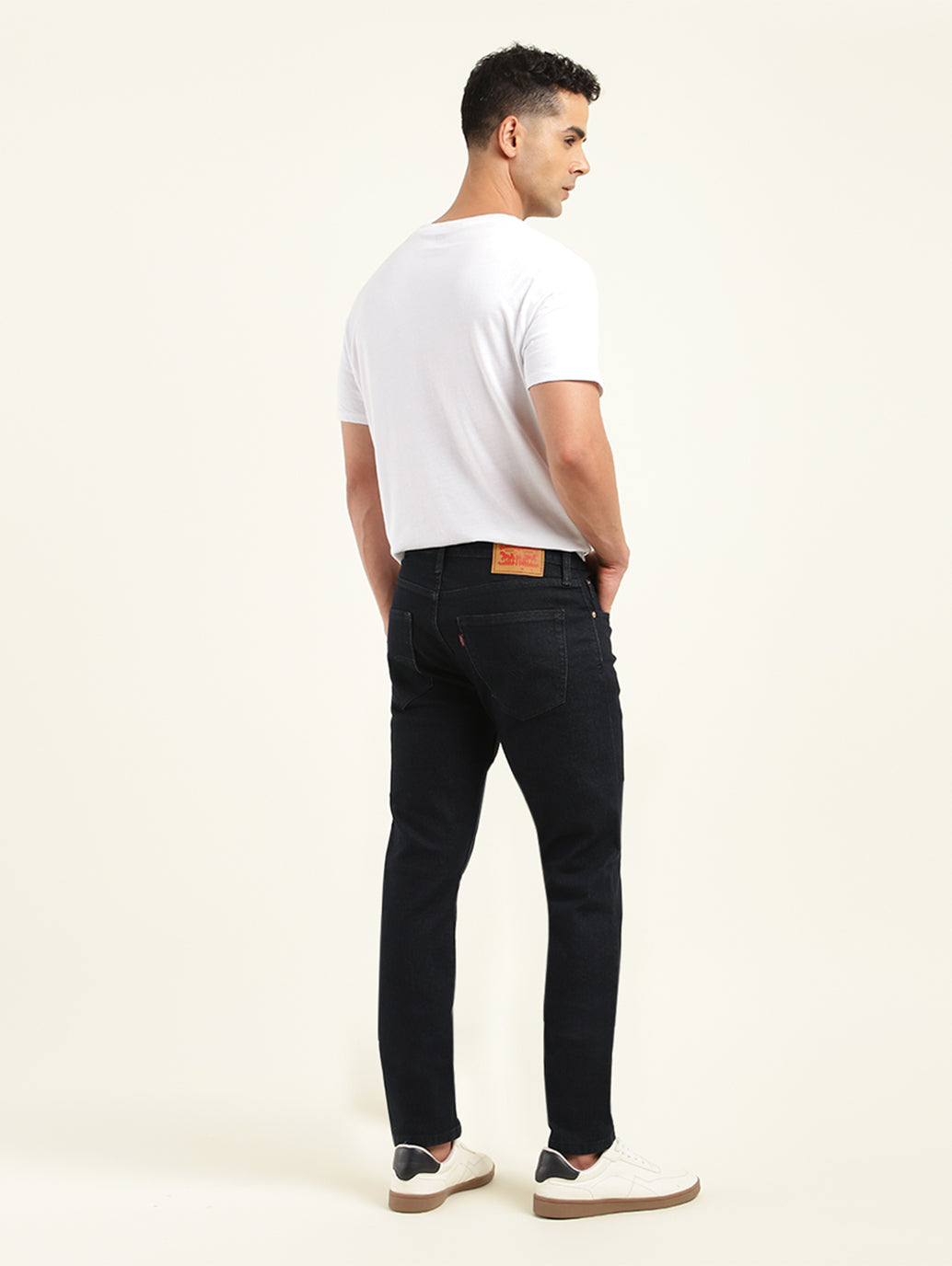 Men's 512 Dark Indigo Slim Tapered Fit Mid Rise Jeans - Back View