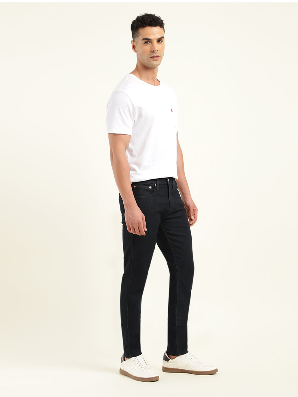 Men's 512 Dark Indigo Slim Tapered Fit Mid Rise Jeans - Side View