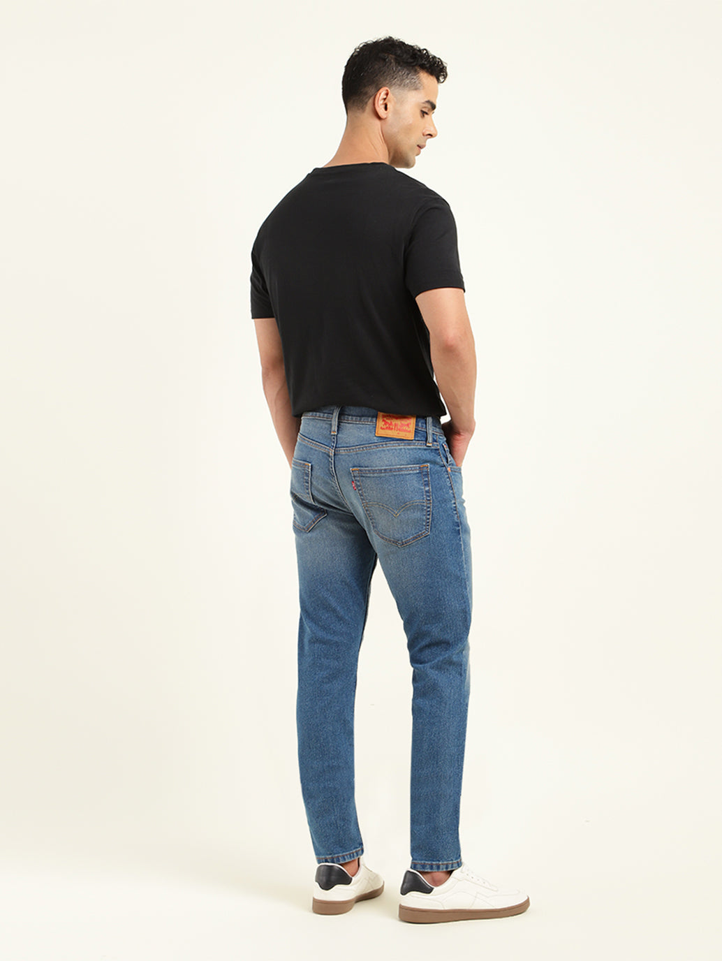 Men's 512 Indigo Slim Tapered Fit Mid Rise Jeans - Back View