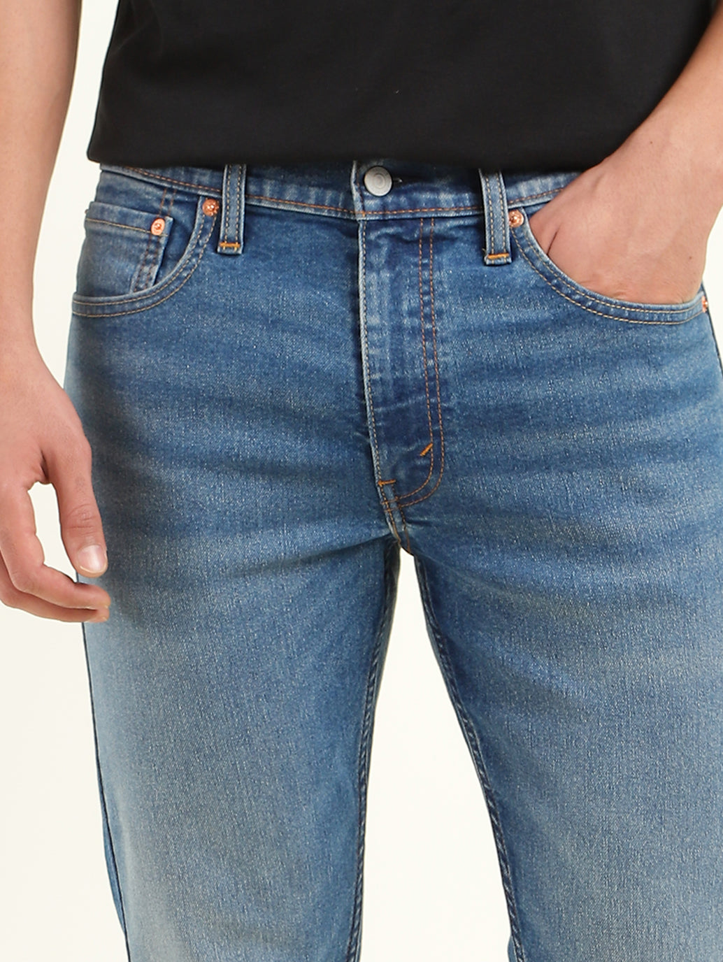 Men's 512 Indigo Slim Tapered Fit Mid Rise Jeans - Detail View