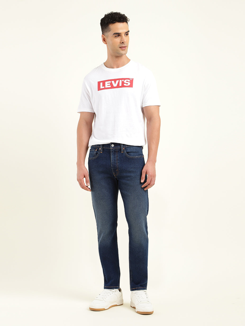 Men's 512 Indigo Slim Tapered Fit Mid Rise Jeans - Front View