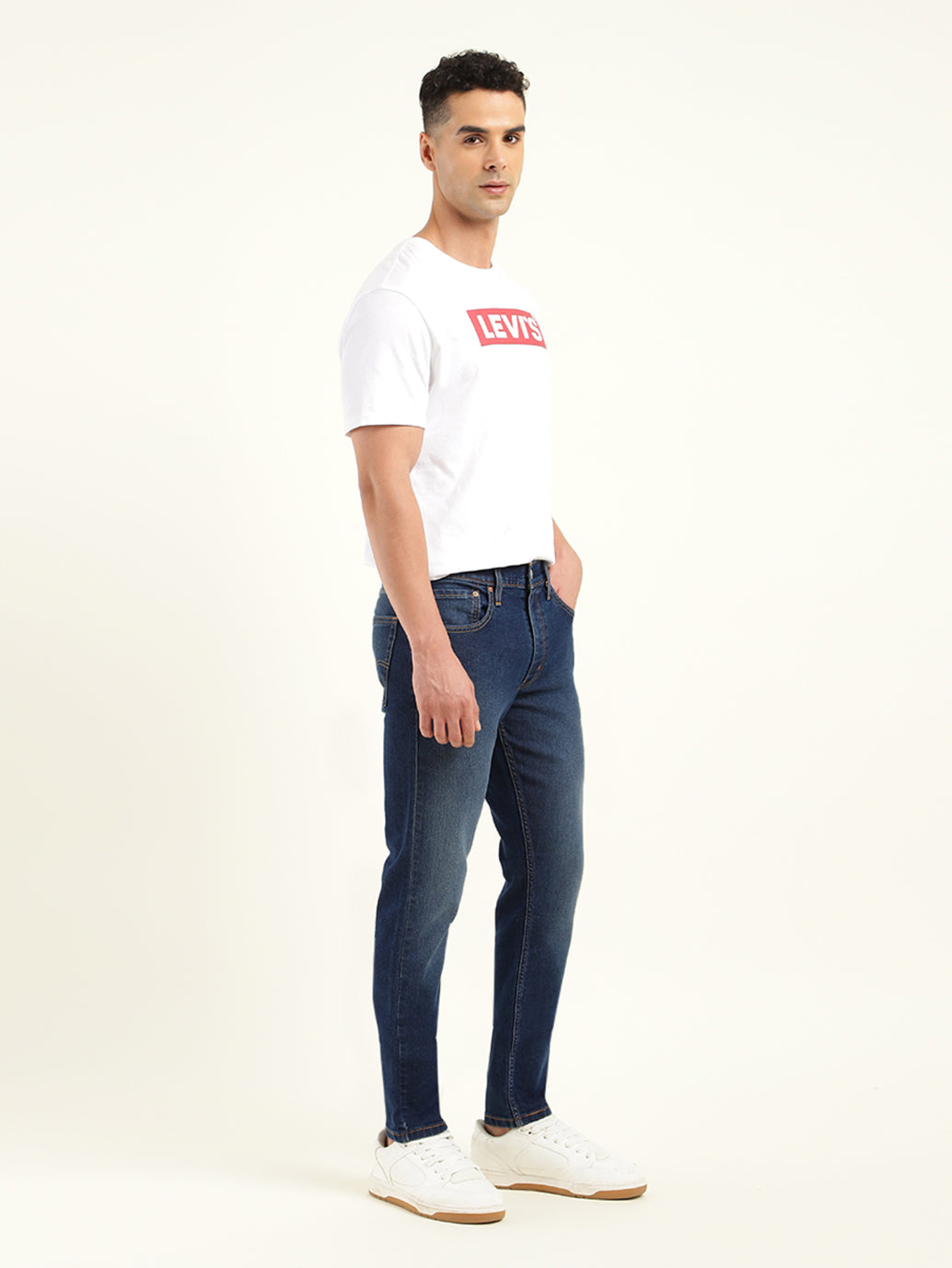 Men's 512 Indigo Slim Tapered Fit Mid Rise Jeans - Side View
