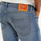 Men's 512 Navy Blue Slim Tapered Fit Mid Rise Jeans - Detail View