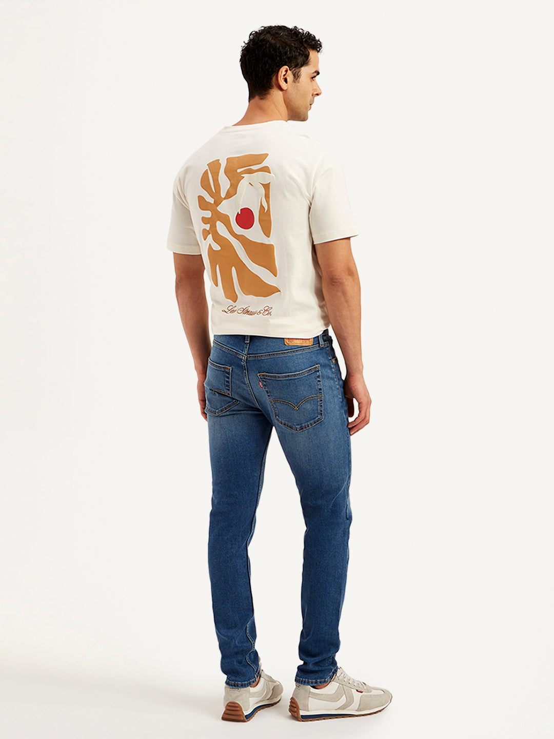 Men's 512 Blue Slim Tapered Fit Mid Rise Jeans - 20 View