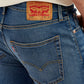 Men's 512 Blue Slim Tapered Fit Mid Rise Jeans - Detail View