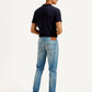 Men's 512 Blue Slim Tapered Fit Mid Rise Jeans - Back View