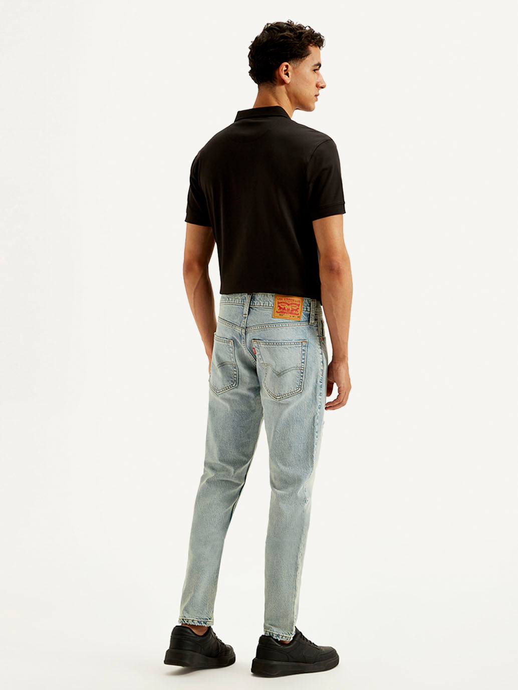 Men's 512 Light Blue Slim Tapered Fit Mid Rise Jeans - Back View