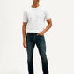 Men's 512 Navy Blue Slim Tapered Fit Mid Rise Jeans - Front View