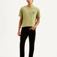 Men's 512 Black Slim Tapered Fit Mid Rise Selvedge Jeans - 20 View