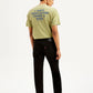 Men's 512 Black Slim Tapered Fit Mid Rise Selvedge Jeans - Back View