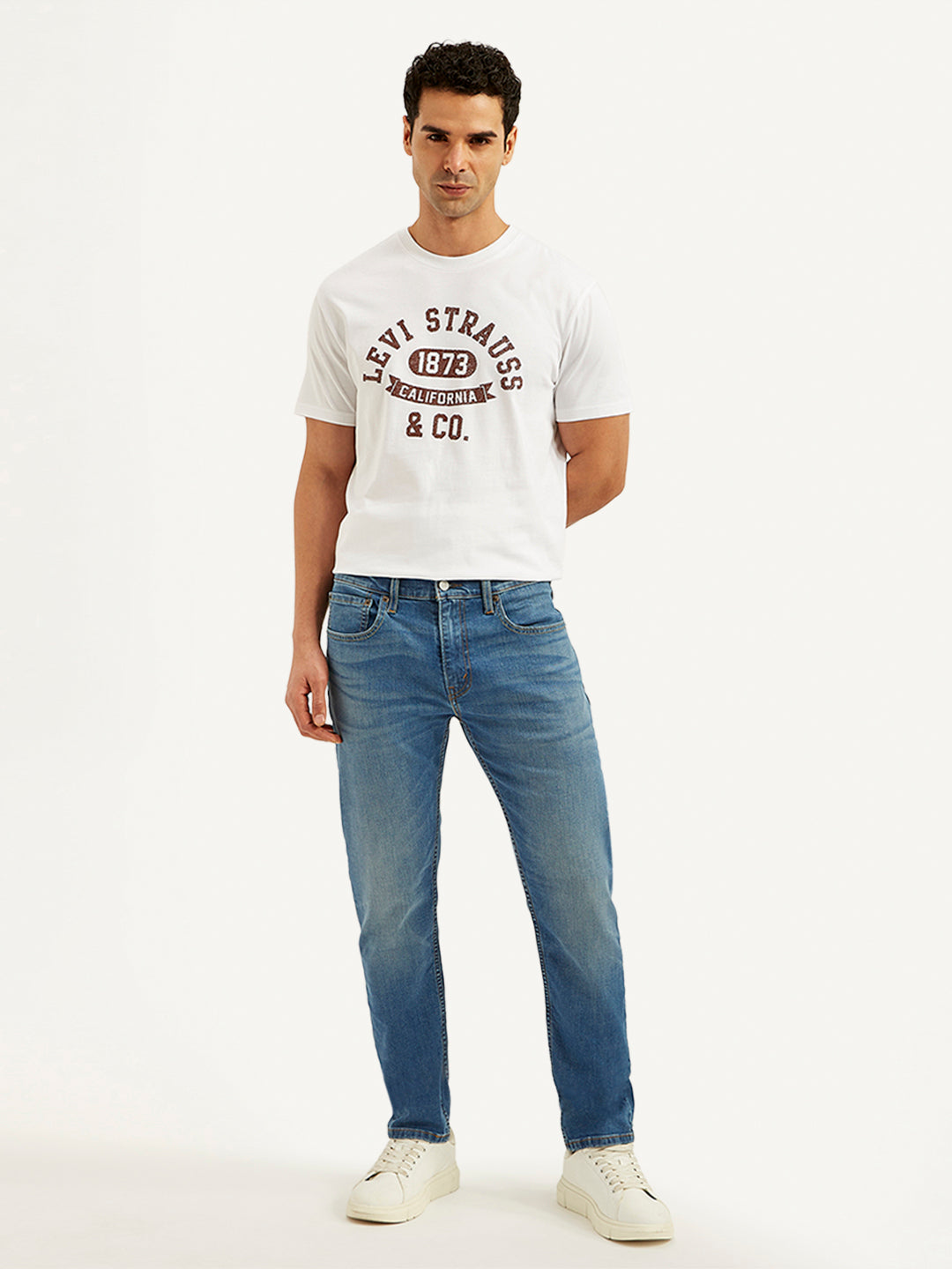 Men's 512 Blue Slim Tapered Fit Mid Rise Jeans - 20 View