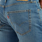 Men's 512 Blue Slim Tapered Fit Mid Rise Jeans - Detail View