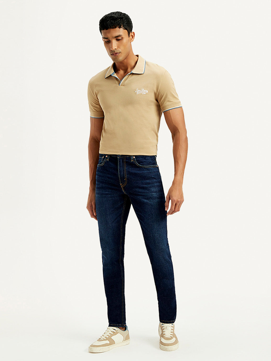 Men's 512 Navy Slim Tapered Fit Mid Rise Jeans