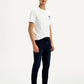 Men's 512 Dark Blue Slim Tapered Fit Mid Rise Jeans - Side View