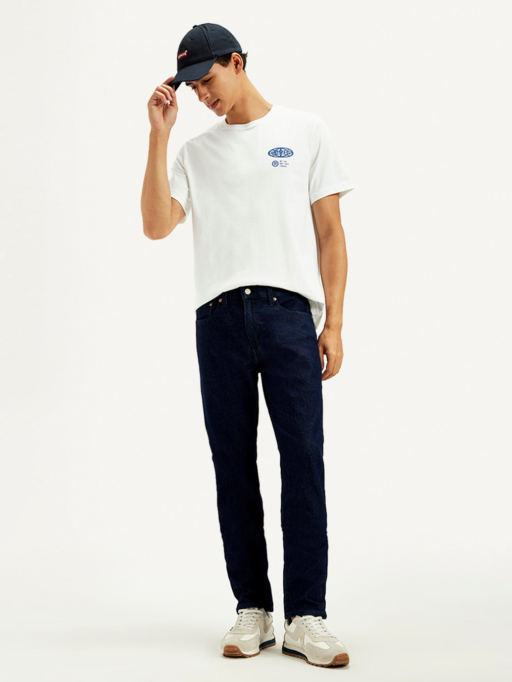 Men's 512 Dark Blue Slim Tapered Fit Mid Rise Jeans