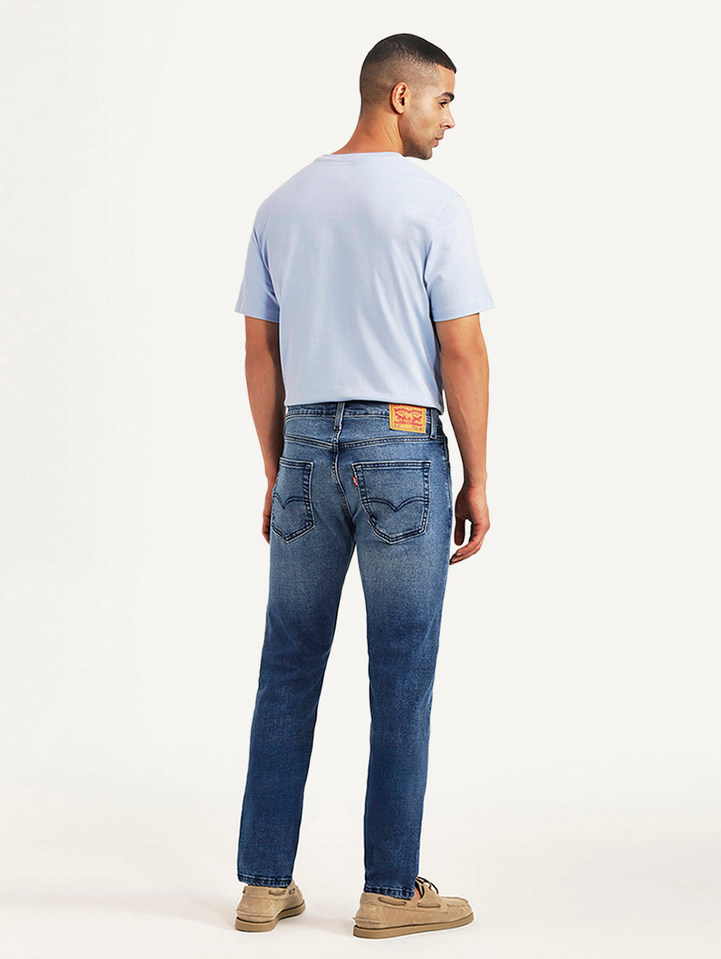 Men's 512 Blue Slim Tapered Fit Hyper Stretch Jeans - Back View