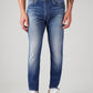 Men's 512 Blue Slim Tapered Fit Mid Rise Jeans - Front View