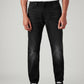 Men's 512 Black Slim Tapered Fit Mid Rise Selvedge Jeans - Front View