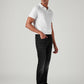 Men's 512 Black Slim Tapered Fit Mid Rise Selvedge Jeans - Side View