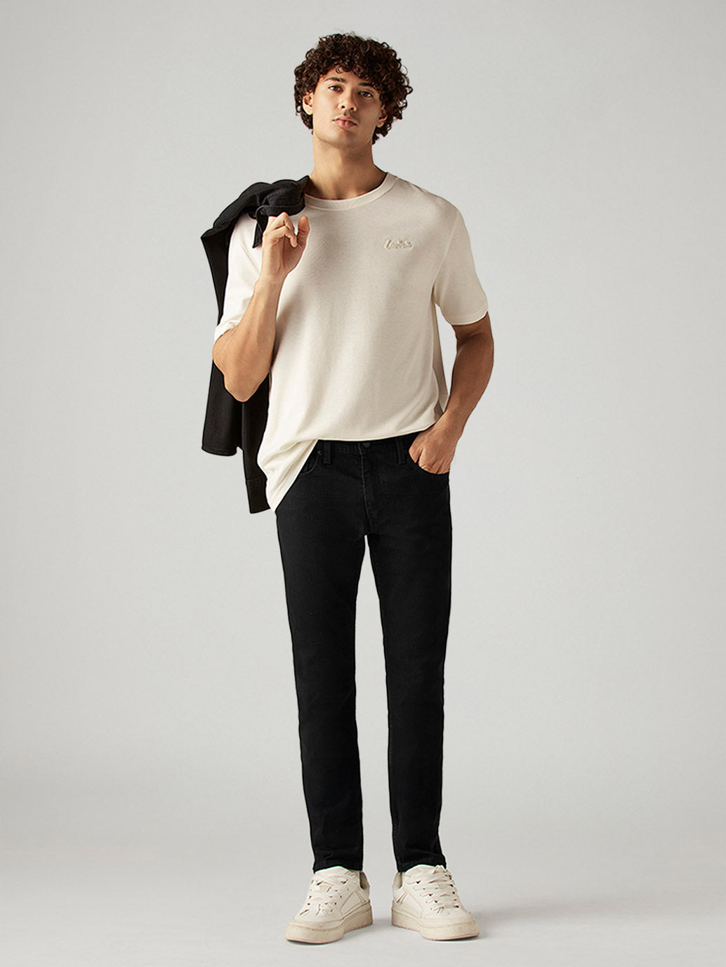 Men's 512 Black Slim Tapered Fit Mid Rise Jeans