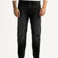 Men's 512 Black Slim Tapered Fit Hyper Stretch Jeans - Front View